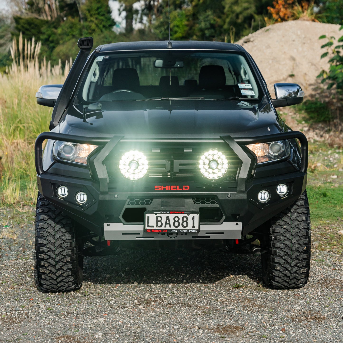 SHIELD Off-Road Triple Loop Bull-Bar — to suit Ford Ranger 2015 - 2022