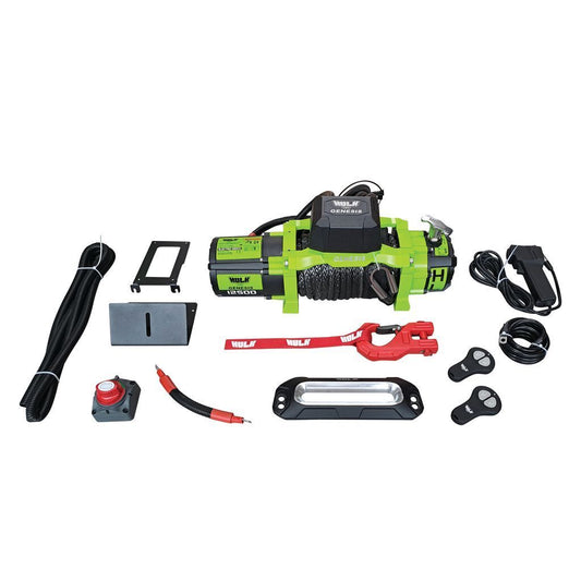 HULK - 12500LB HULK GENESIS SYNTHETIC ROPE RECOVERY WINCH