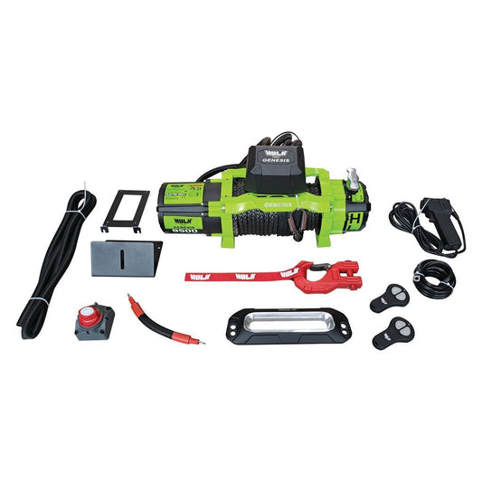 HULK - 9500LB GENESIS SYNTHETIC ROPE RECOVERY WINCH