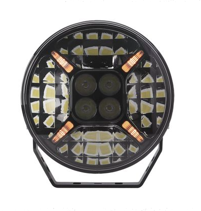 HULK - 9" ROUND LED DRIVING LAMP - BLACK