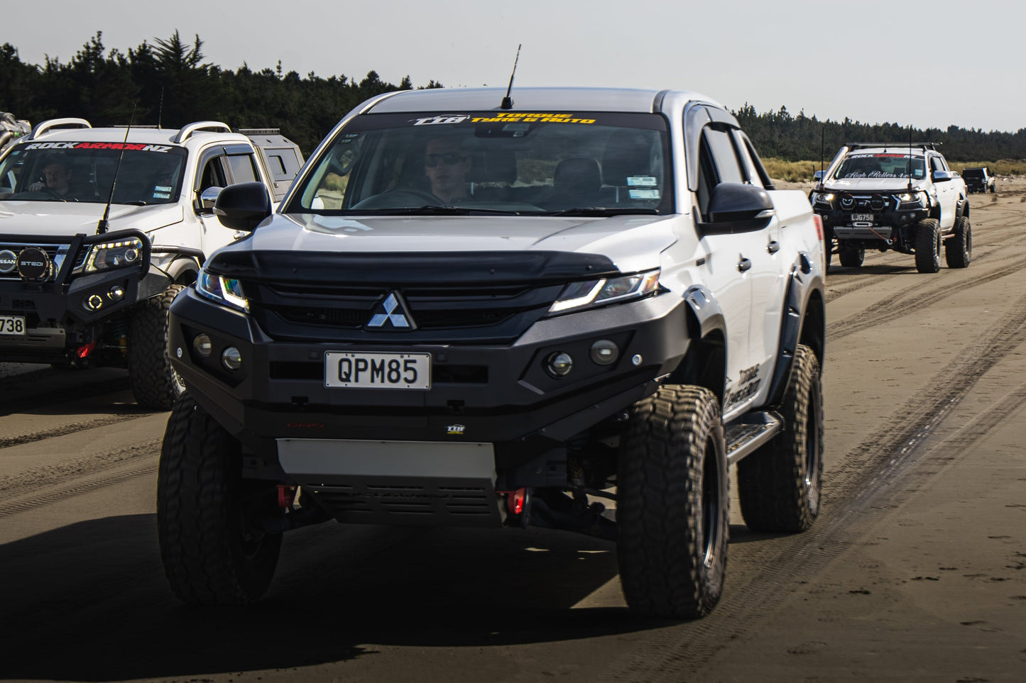 Rockarmor Gt Steel Hoopless Bullbar Combo Pack - Mitsubishi Mr Triton