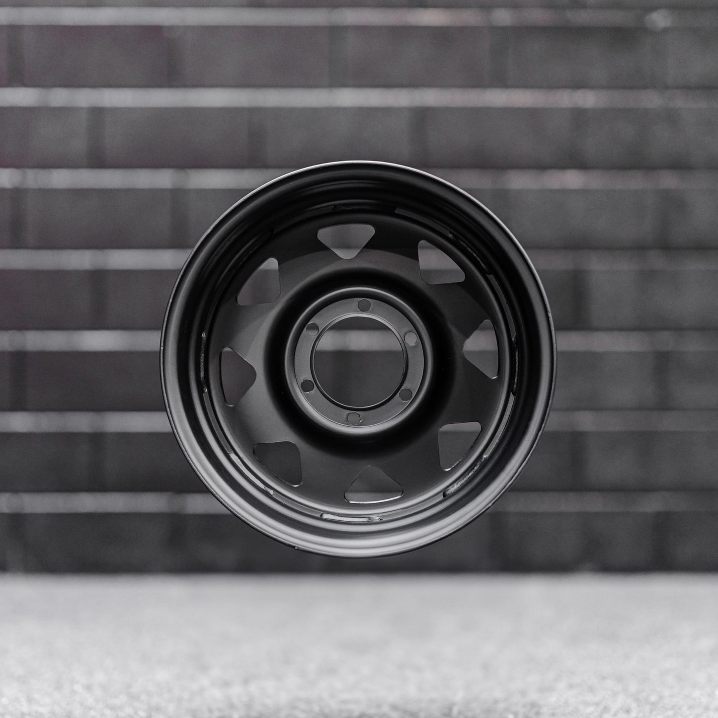 17x8 Triangle Spoke Steel Wheels
