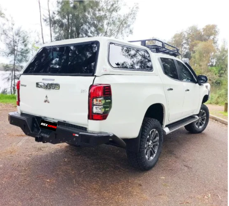 Rockamor Elite Steel Rear Step / Towbar To Suit Mitsubishi Mr Triton 2019+ Glx/Glx+/Gls/Glsr