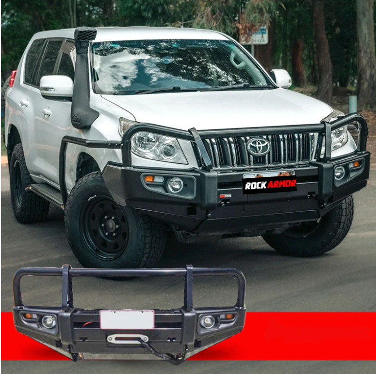 Rockarmor Premium Steel Bullbar To Suit Toyota Prado Fj150 2009-2013 (Bumper Cut)
