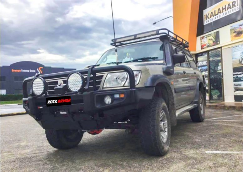 Rockarmor Premium Steel Bullbar To Suit Nissan Patrol Gu1 97- 09/2004 (Full Bar Replacement)
