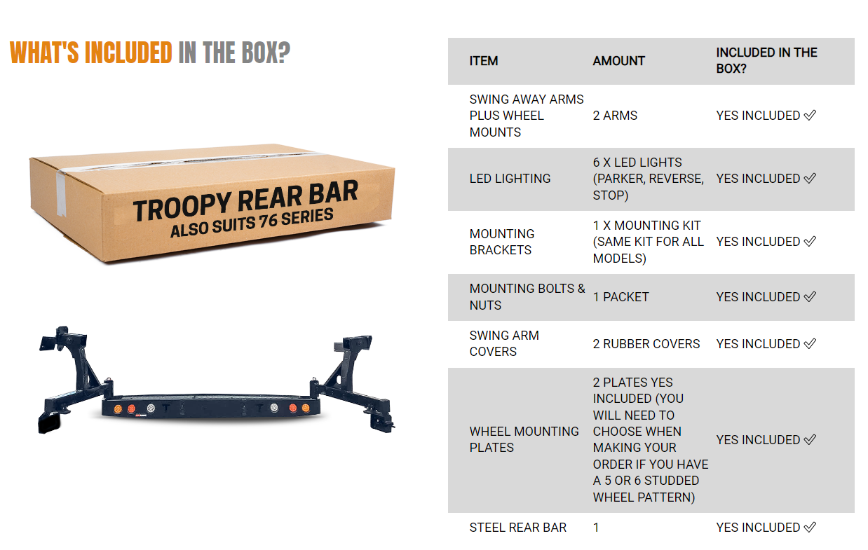 Rockarmor Gt Steel Hoop Bullbar Combo Pack - Toyota Prado 150 Series 2018+