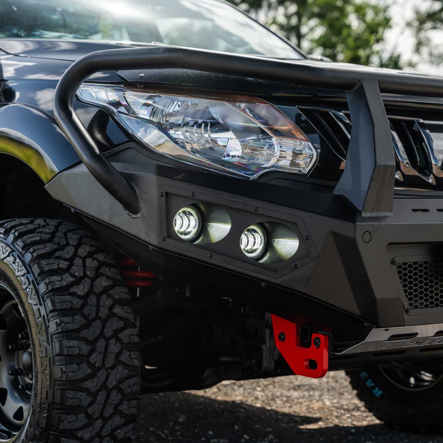 SHIELD Off-Road Triple Loop Bull-Bar — to suit Mitsubishi Triton 2015 - 2019