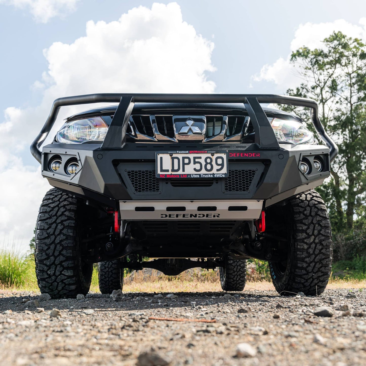 SHIELD Off-Road Triple Loop Bull-Bar — to suit Mitsubishi Triton 2015 - 2019