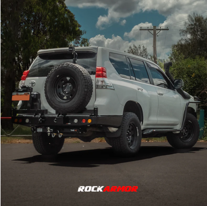 Rockarmor Steel Dual Wheel Carrier To Suit Toyota Landcruiser 150 Series 2009 To Current