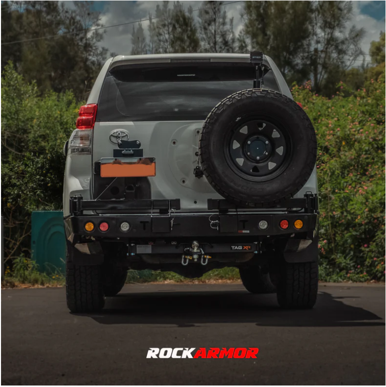 Rockarmor Steel Dual Wheel Carrier To Suit Toyota Landcruiser 150 Series 2009 To Current