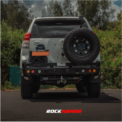 Rockarmor Steel Dual Wheel Carrier To Suit Toyota Landcruiser 150 Series 2009 To Current