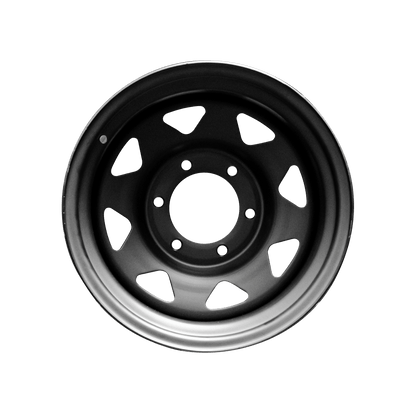 15x10 -44p Triangle Spoke Steel Wheels