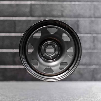 17x8 Triangle Spoke Steel Wheels 6x114.3 — Full set of 4