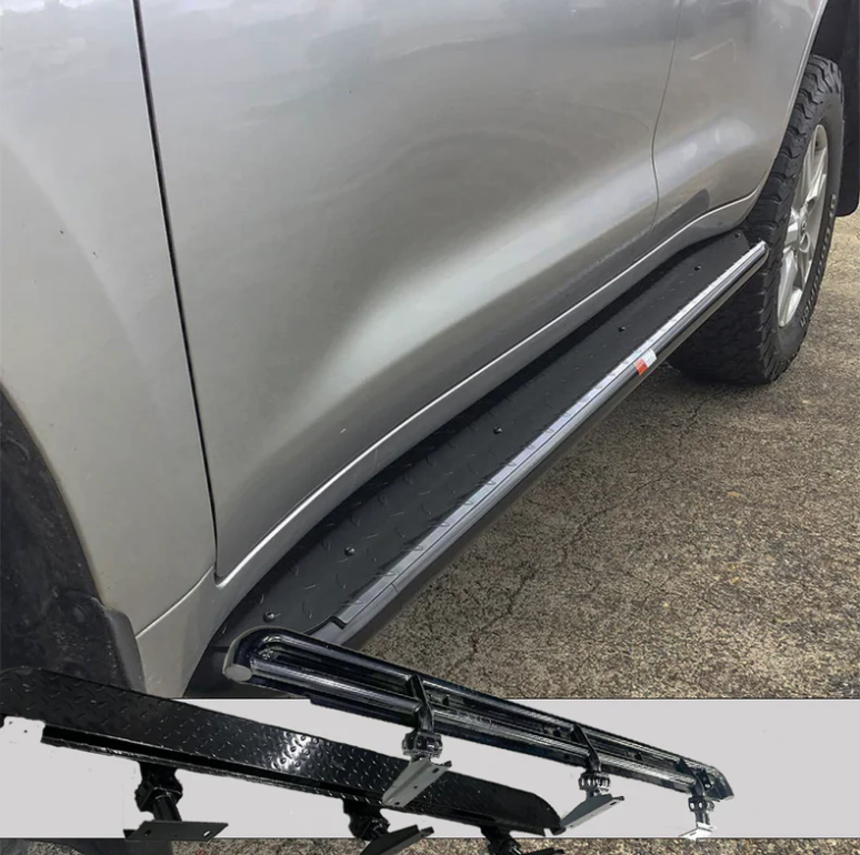Rockarmor Steel Rockslider Side Steps To Suit Toyota Landcruiser 200 Series 2007-2021