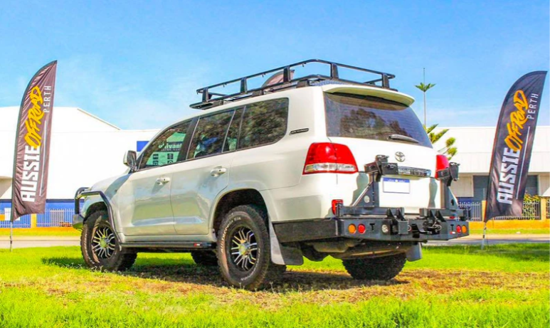 Rockarmor Steel Dual Wheel Carrier To Suit Toyota Landcruiser  Fj200 2008 To Current  (With Built In Towbar)