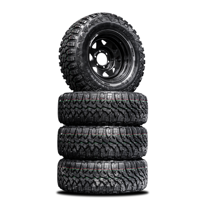 265/75/R16LT Mud Tyres + Steelies — 16" Mud Tyres + Steelies Combo