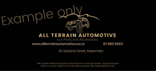 All Terrain Automotive - Gift Card