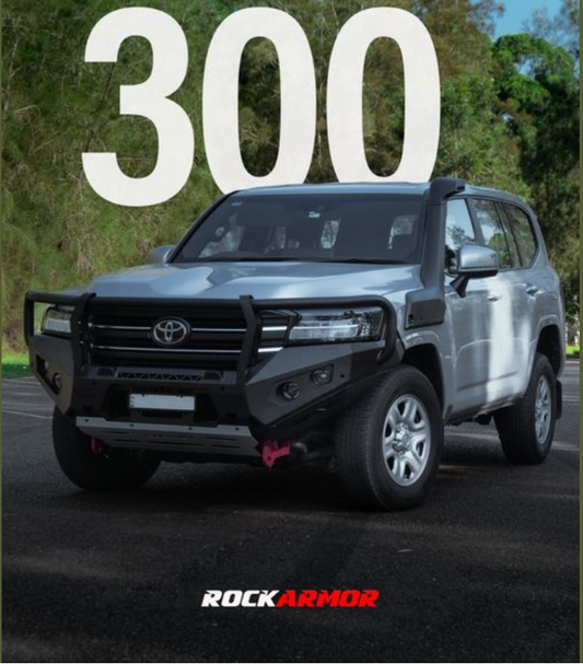 Rockarmor Gt Steel Hoop Bullbar - Toyota 300 Series 2021-2024 (Full Bar Replacement)