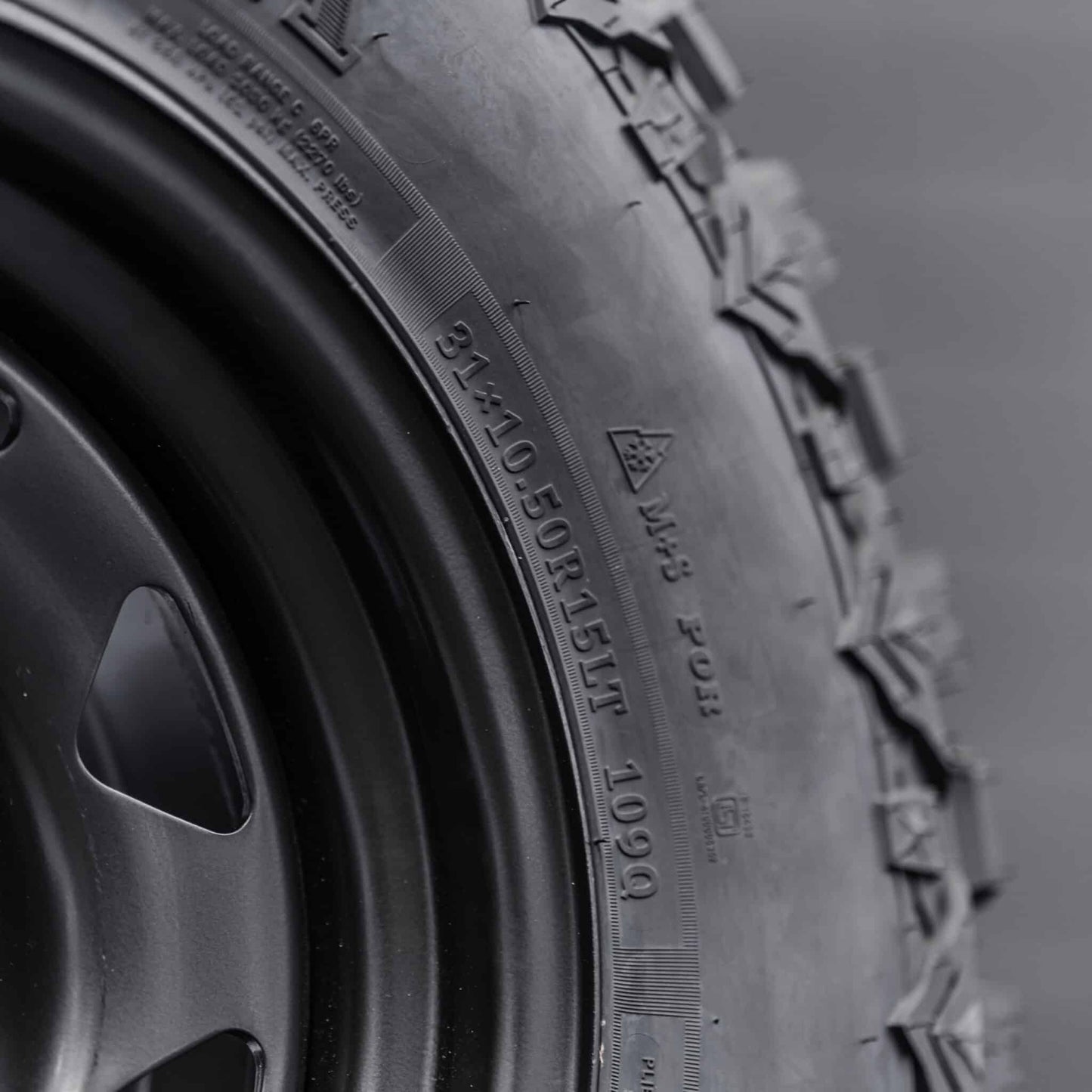 31x10.5 R15LT Mud Tyres + Steelies