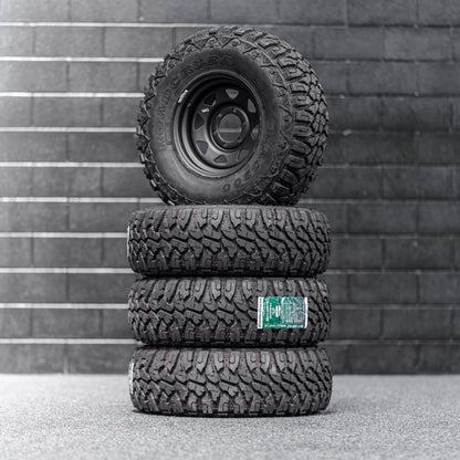 32x11.5 R15LT Mud Tyres + Steelies