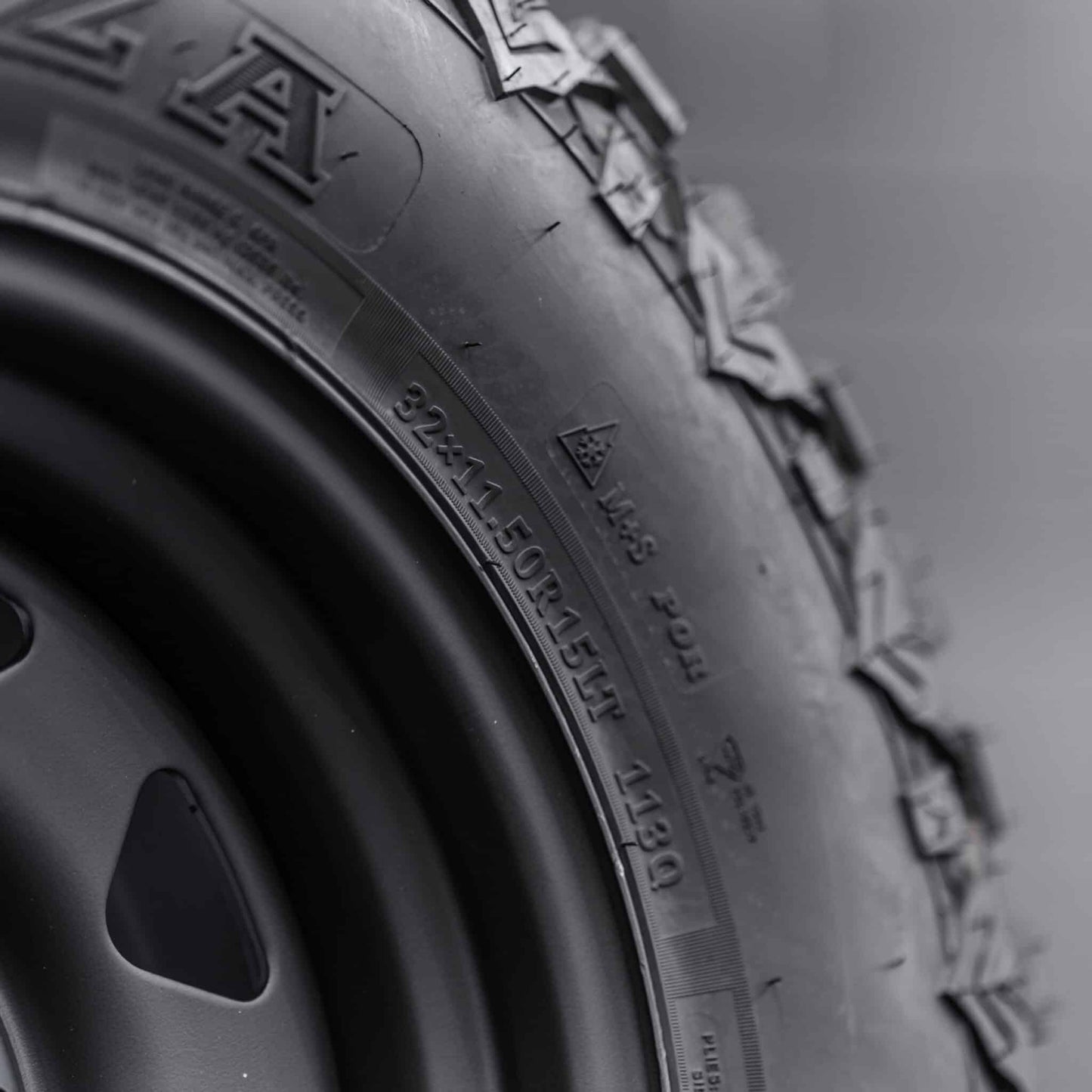 32x11.5 R15LT Mud Tyres + Steelies
