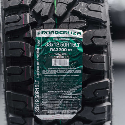 33x12.5 R15LT Mud Tyres + Steelies