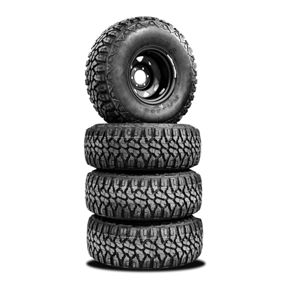 35x12.5 R15LT Mud Tyres + 15x10 -44p Steelies — 15" Mud Tyres + Steelies Combo