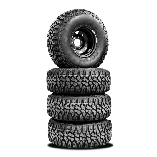 35x12.5 R15LT Mud Tyres + 15x10 -44p Steelies — 15" Mud Tyres + Steelies Combo