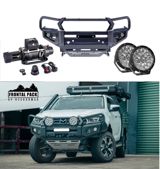 Rockarmor Gt Steel Hoop Bullbar Combo Pack - Mazda Bt50 2020+