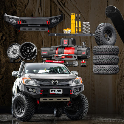 DEFENDER Off-Road Beach Rig Package (Loopless Bull-Bar) — Mazda BT-50