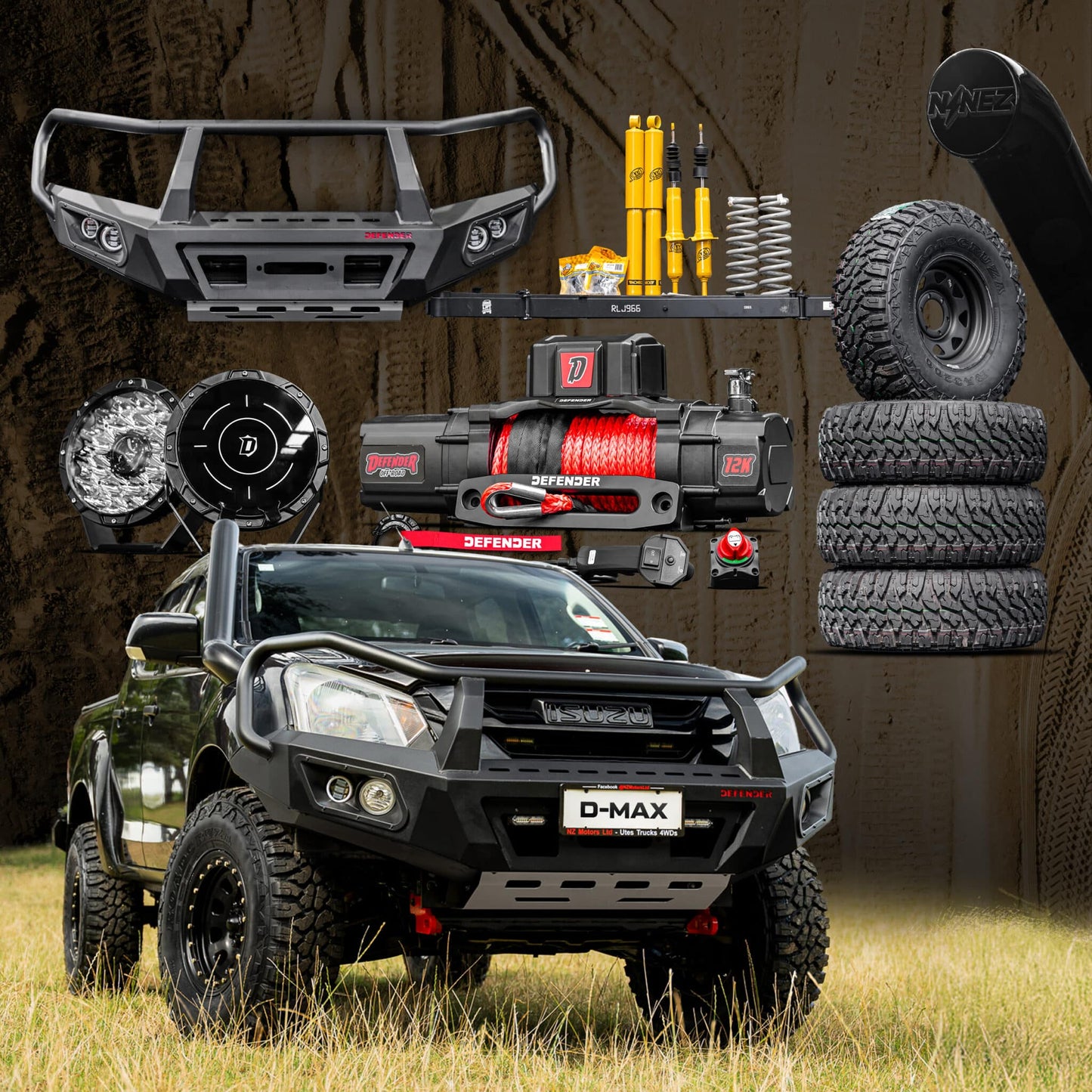 Beach Rig Package — TO SUIT ISUZU D-MAX 2013-2020