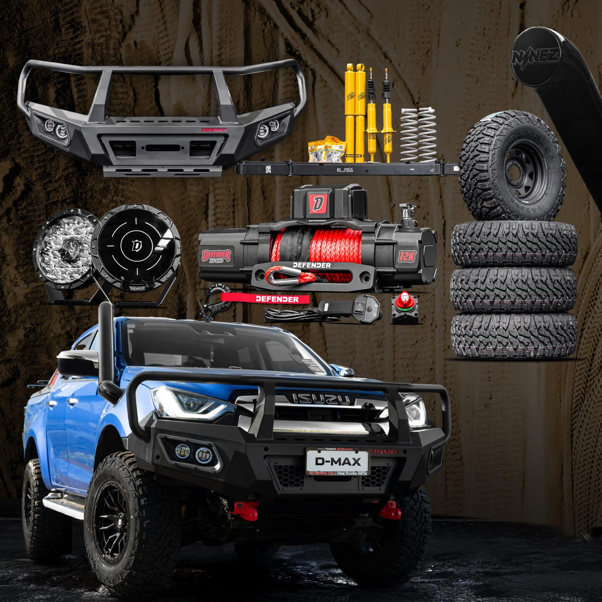 DEFENDER Off-Road Beach Rig Package — Isuzu D-Max [2021-Present]