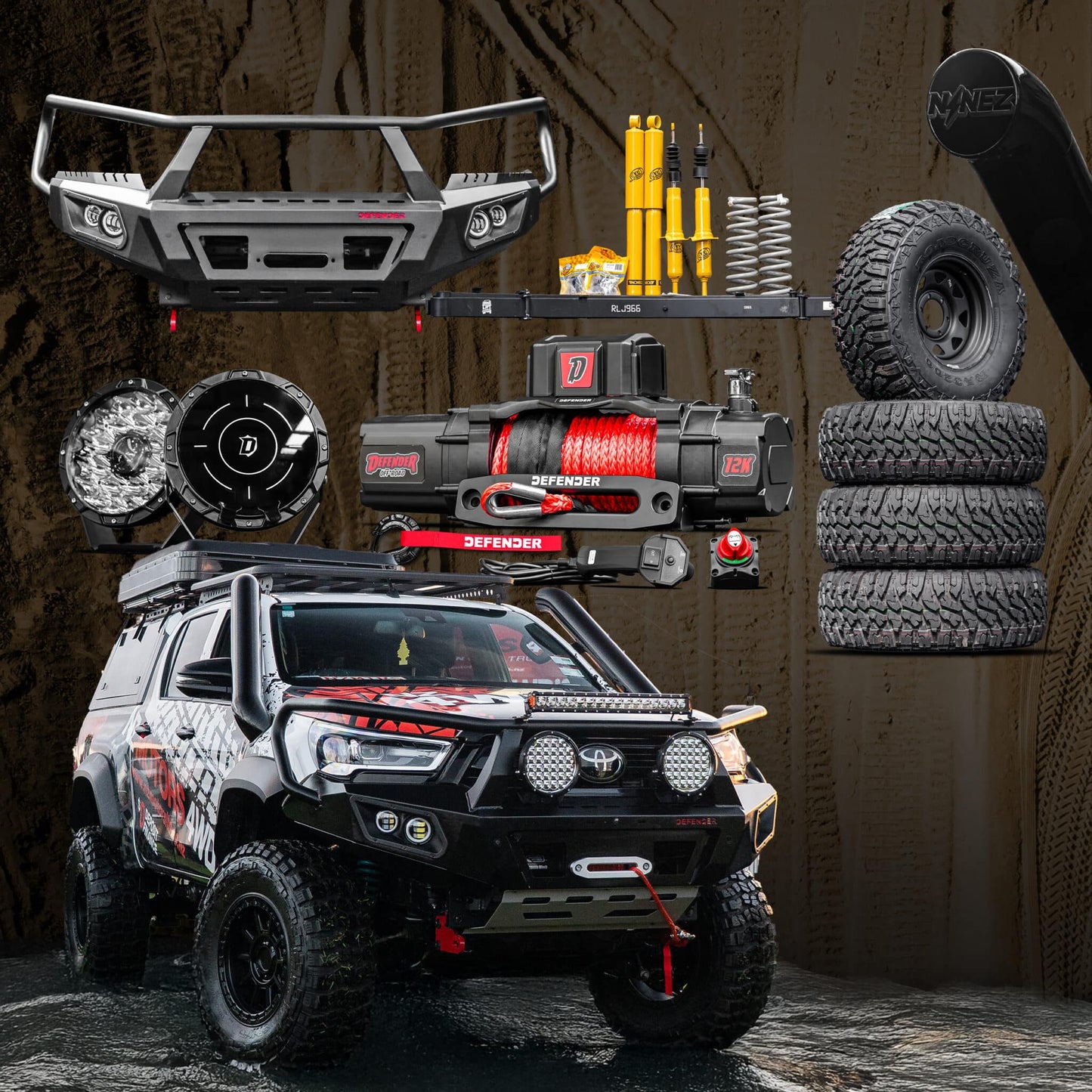 Beach Rig Package — TO SUIT TOYOTA HILUX 2021+