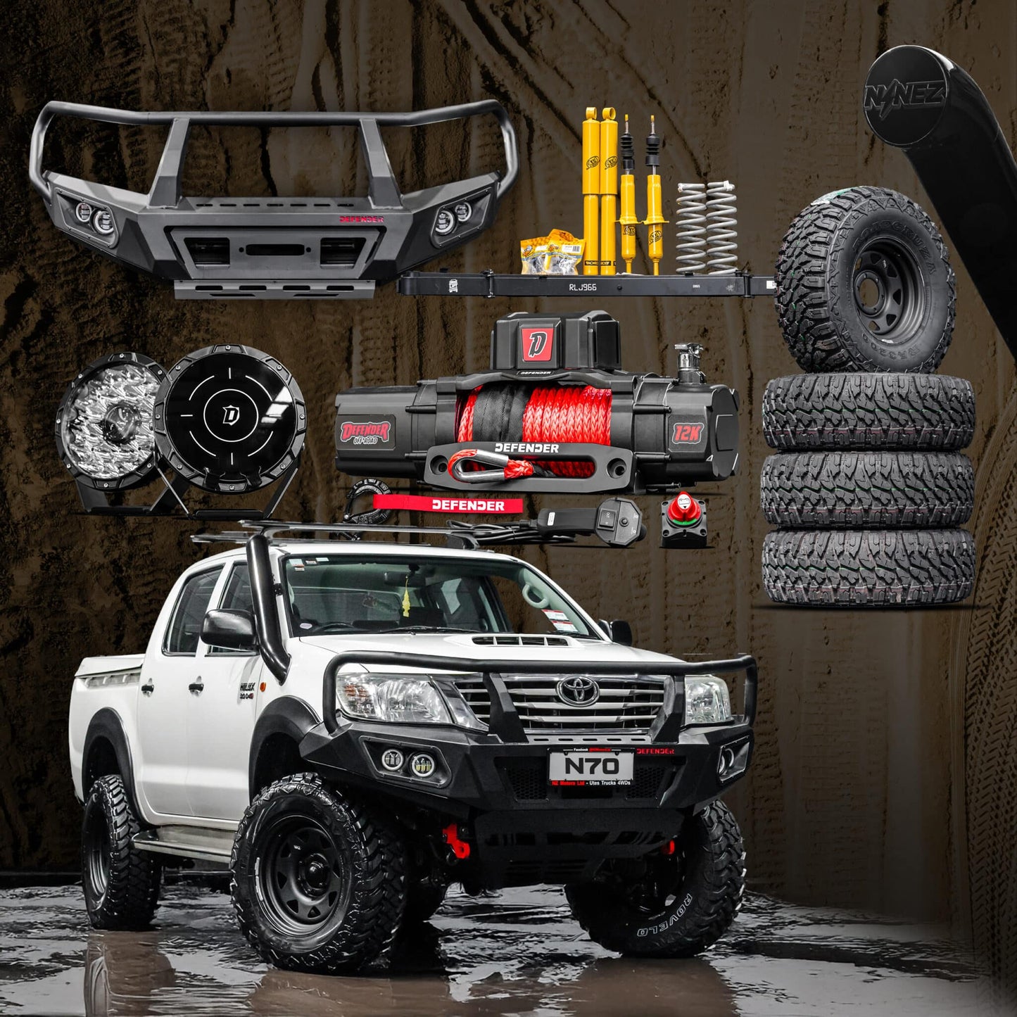 Beach Rig Package — TO SUIT TOYOTA HILUX N70 2005-2015