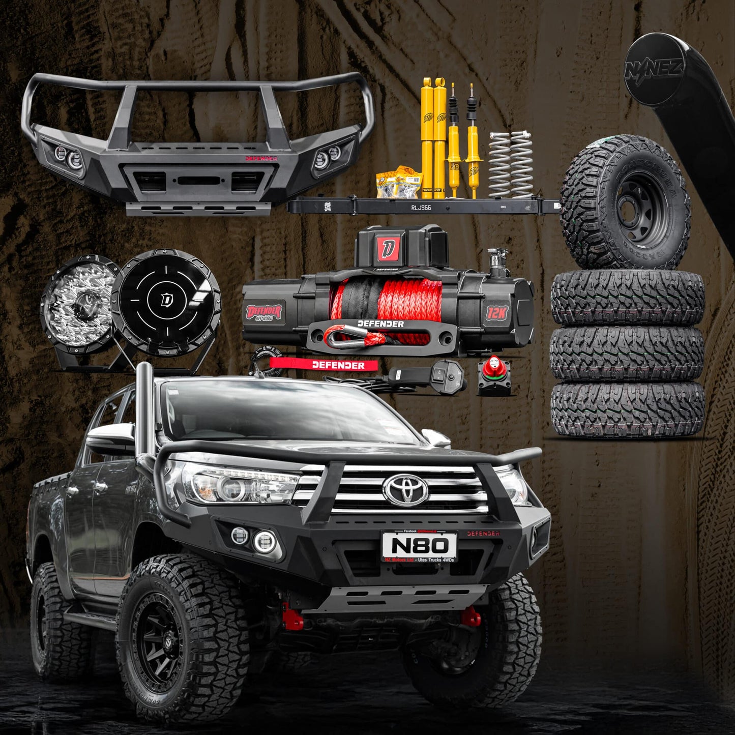 Beach Rig Package — TO SUIT TOYOTA HILUX N80 2015-2020