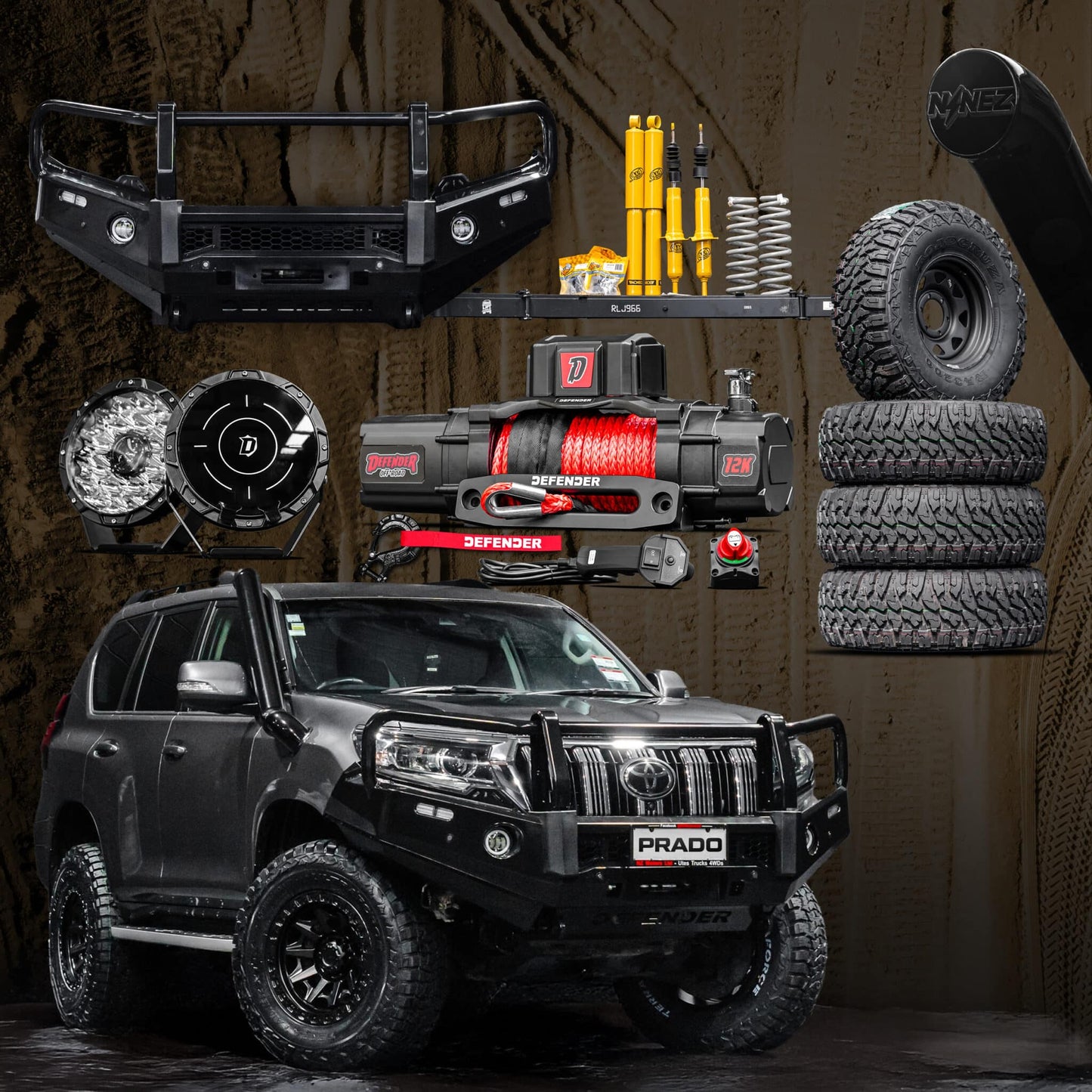 Beach Rig Package — TO SUIT TOYOTA PRADO 150 2018-2023