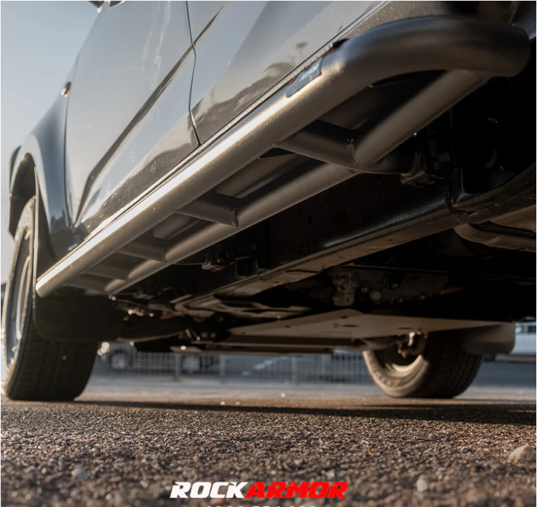 Rockarmor Steel Rockslider Side Steps To Suit Mazda Bt50 Dual Cab/Extra Cab 2012-2020
