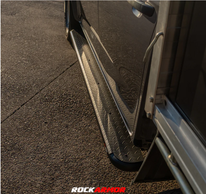 Rockarmor Steel Rockslider Side Steps To Suit Mazda Bt50 Dual Cab/Extra Cab 2012-2020