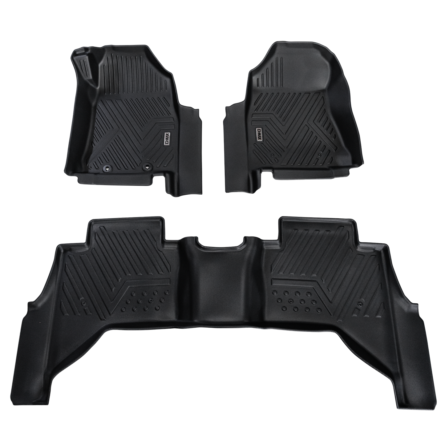 Heavy-Duty Floor Mats to suit Isuzu D-Max 2013-2020 — Full set - Front + Rear