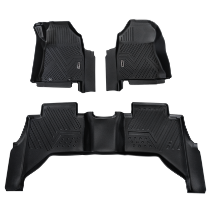 Heavy-Duty Floor Mats to suit Isuzu D-Max 2013-2020 — Full set - Front + Rear