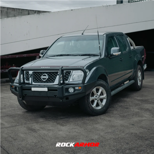 Rockarmor Premium Steel Bullbar To Suit Nissan Navara D40 2005-2015 Spanish/Thai & Pathfinder R51 (Will Not Fit Stx550)(Bar Cut)