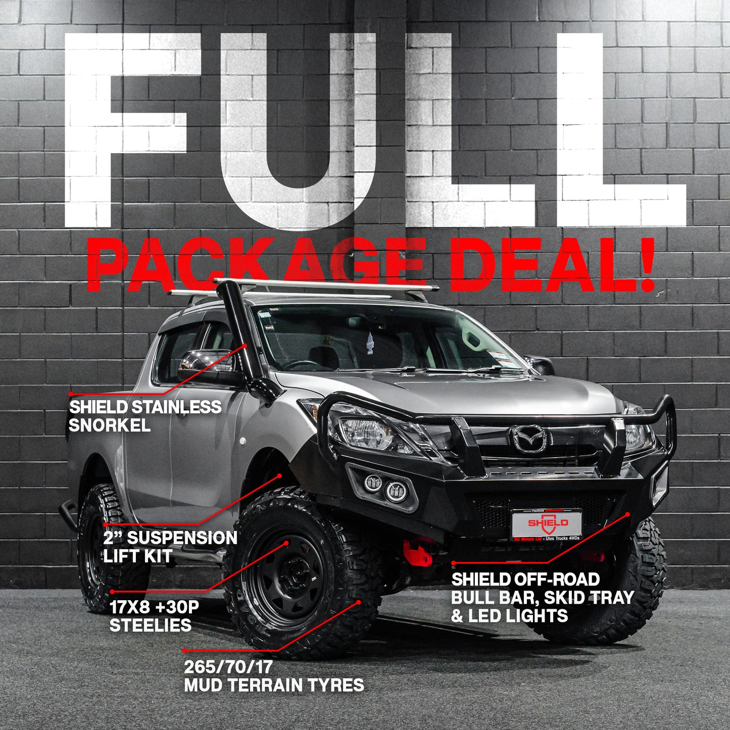 FULL PACKAGE COMBO — to suit Mazda BT-50 2012-2020