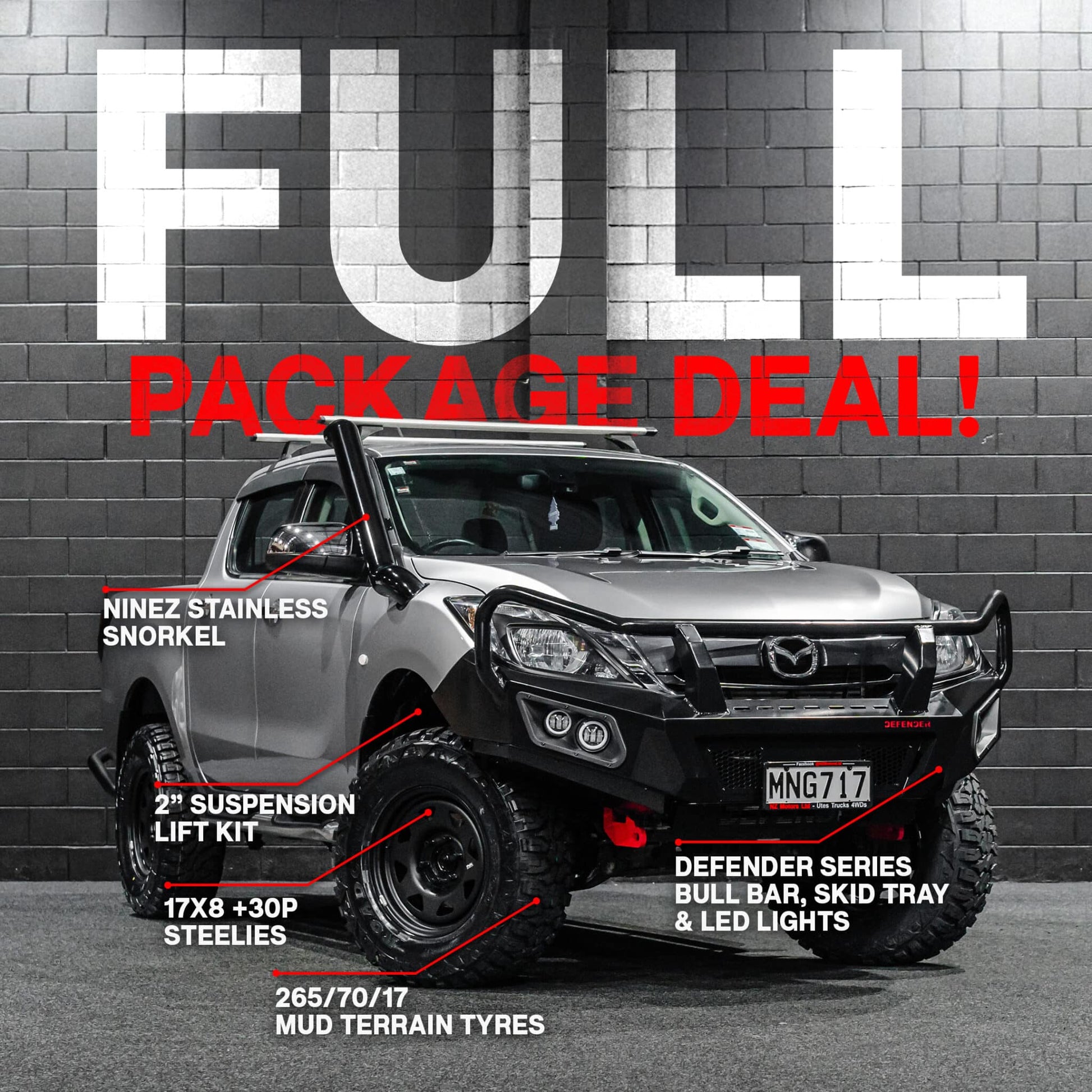 DEFENDER Off-Road Full Package Combo — Mazda BT-50 [2012-2020]