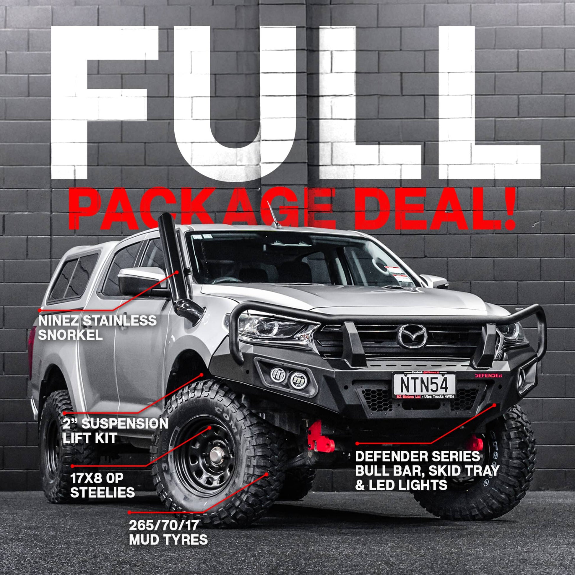 DEFENDER Off-Road Full Package Combo — Mazda BT-50 [2021-Present]