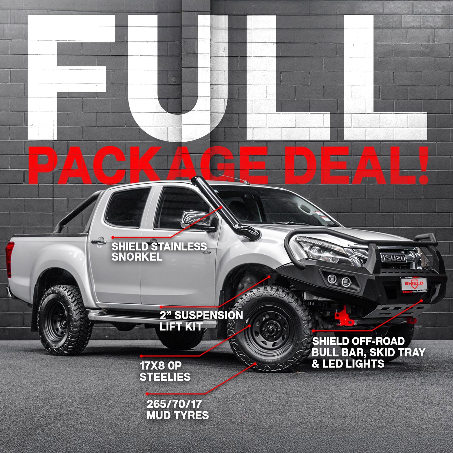 FULL PACKAGE COMBO — To Suit Isuzu D-Max 2011-2020