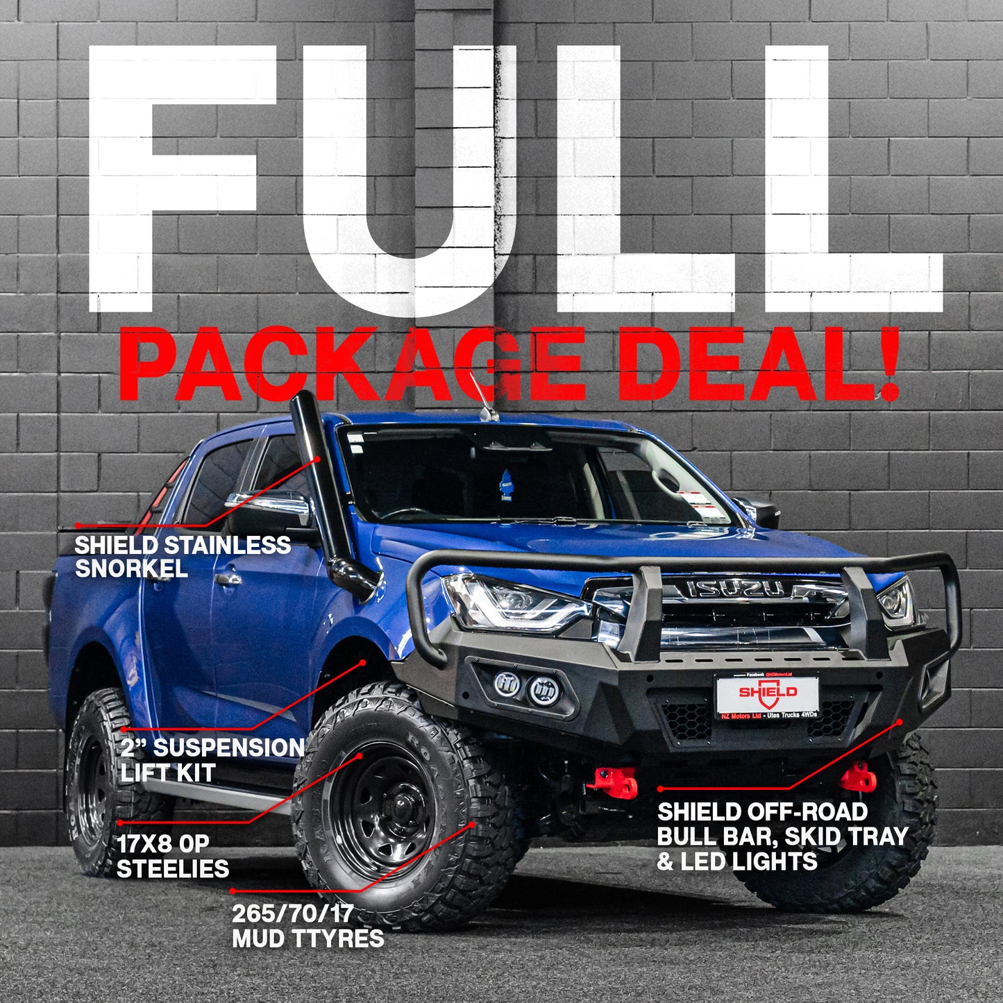 FULL PACKAGE COMBO — to suit Isuzu D-Max 2021 - Present