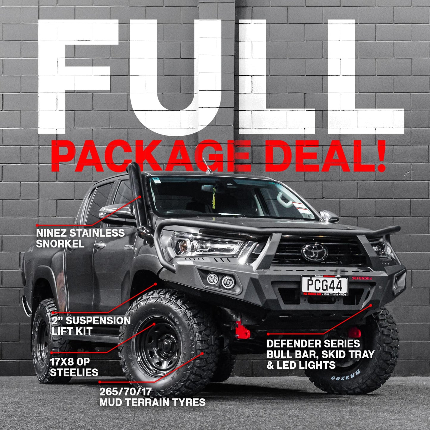 DEFENDER Off-Road Full Package Combo — Toyota Hilux [2021-Present]