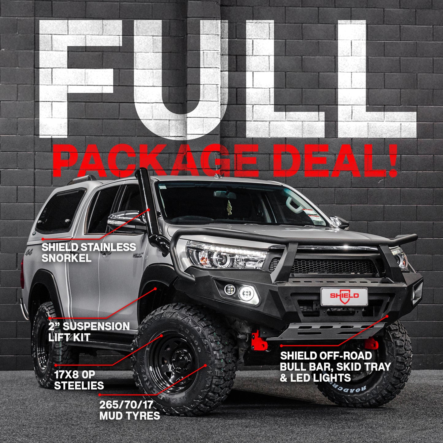 FULL PACKAGE COMBO — to suit Toyota Hilux 2015 - 2020