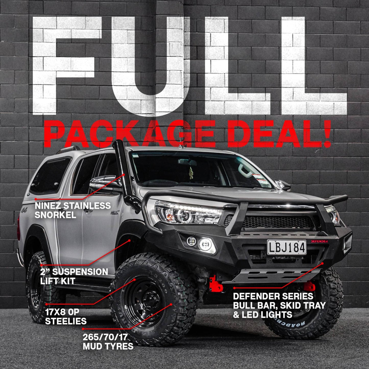 DEFENDER Off-Road Full Package Combo — Toyota Hilux N80 [2015-2020]
