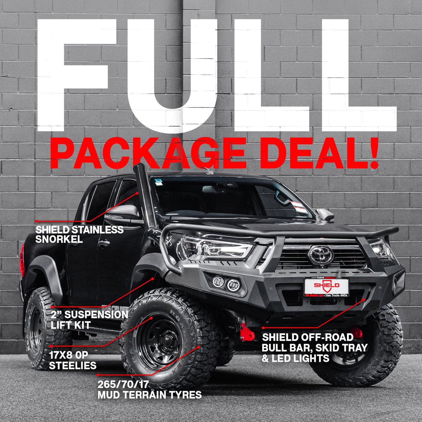 FULL PACKAGE COMBO — to suit Toyota Hilux Widebody 2021 - Present